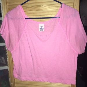 Pink crop top